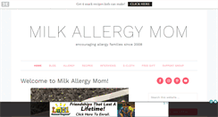 Desktop Screenshot of milkallergymom.com